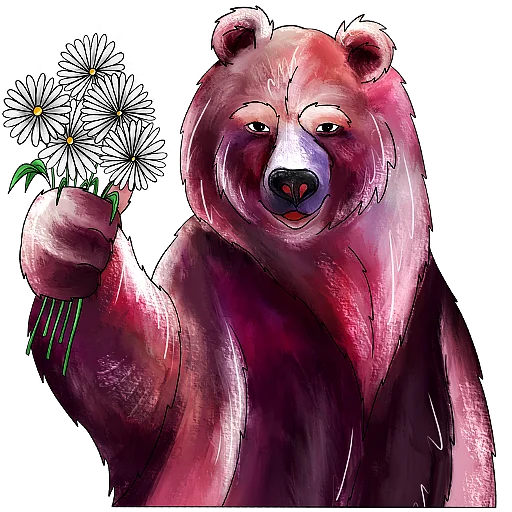 Sticker from the "Bear" sticker pack