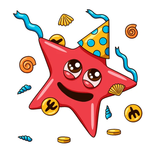 Sticker from the "Underwater world" sticker pack