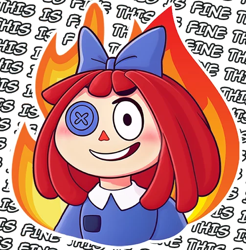 Sticker from the "Ragatha Amazing Digital Circus" sticker pack