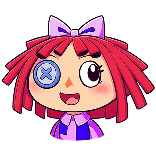 Sticker from the "Ragatha Amazing Digital Circus" sticker pack