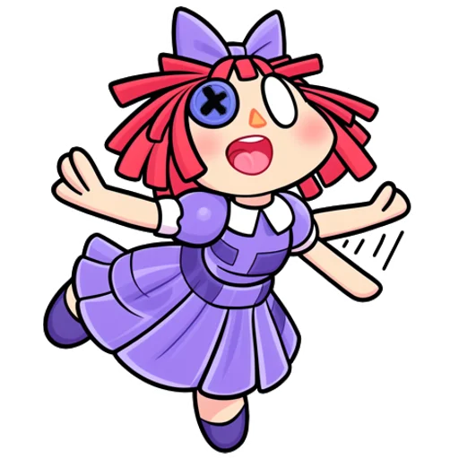 Sticker from the "Ragatha Amazing Digital Circus" sticker pack