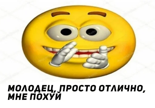 Sticker from the "Похуй" sticker pack