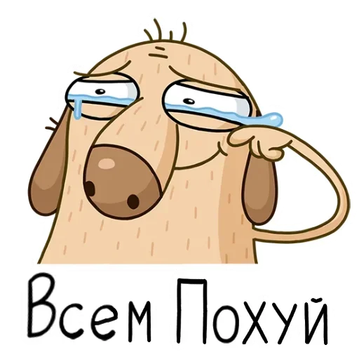 Sticker from the "Похуй" sticker pack