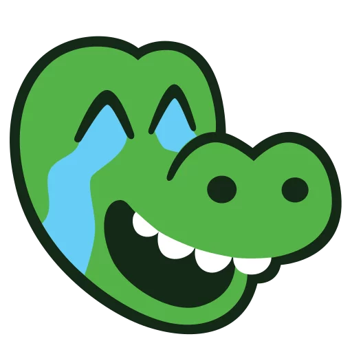 Sticker from the "MyDealz Kroko" sticker pack