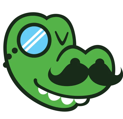 Sticker from the "MyDealz Kroko" sticker pack