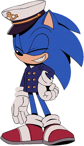 Sticker from the "The Murder of Sonic the Hedgehog" sticker pack