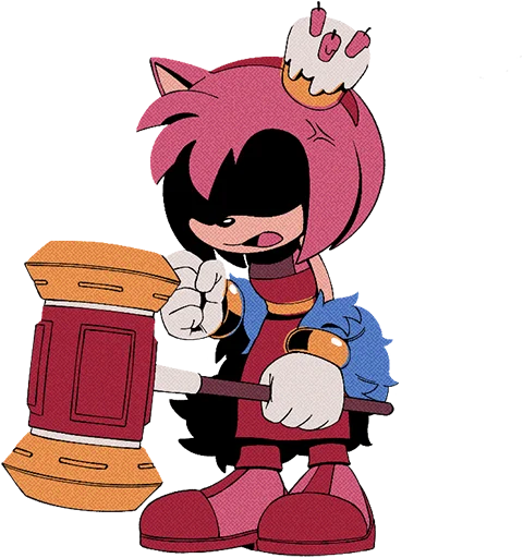 Sticker from the "The Murder of Sonic the Hedgehog" sticker pack