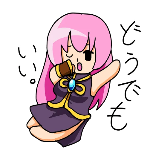 Sticker from the "Loose MEGURINE LUKA" sticker pack