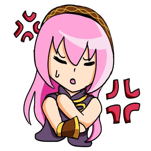 Sticker from the "Loose MEGURINE LUKA" sticker pack