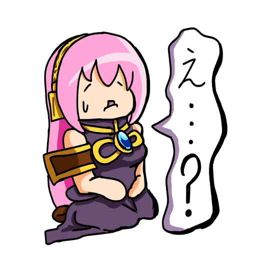 Sticker from the "Loose MEGURINE LUKA" sticker pack