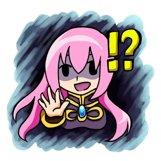 Sticker from the "Loose MEGURINE LUKA" sticker pack