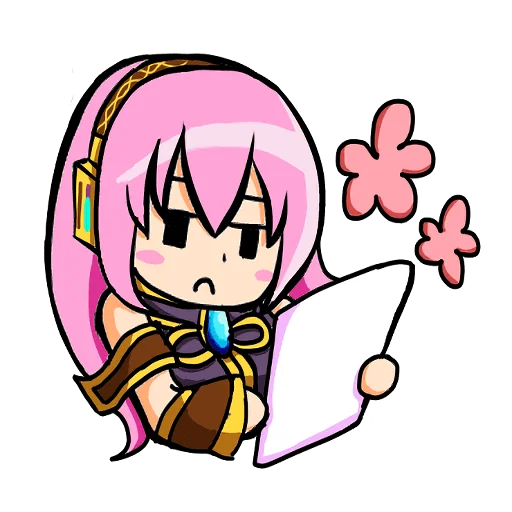 Sticker from the "Loose MEGURINE LUKA" sticker pack