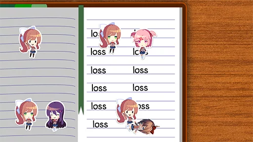 Sticker from the "Doki Doki" sticker pack