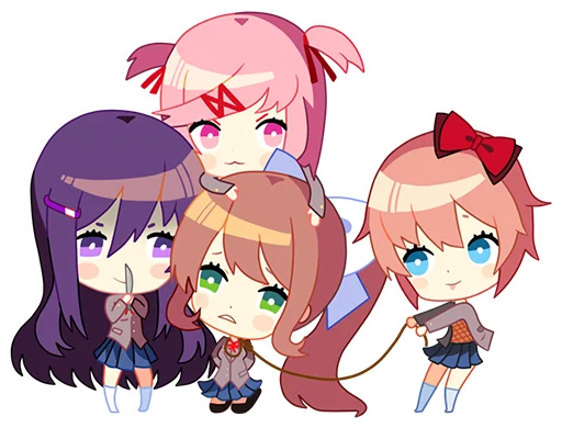 Sticker from the "Doki Doki" sticker pack