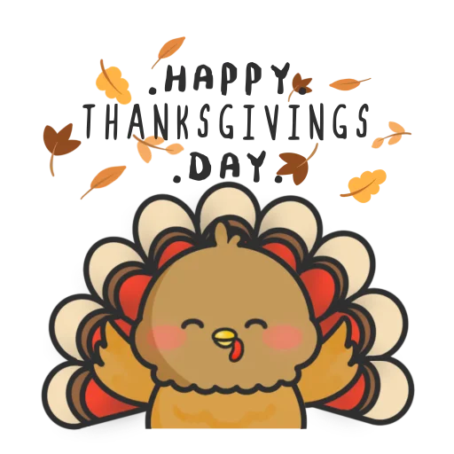 Sticker from the "Thanksgiving Turkey" sticker pack