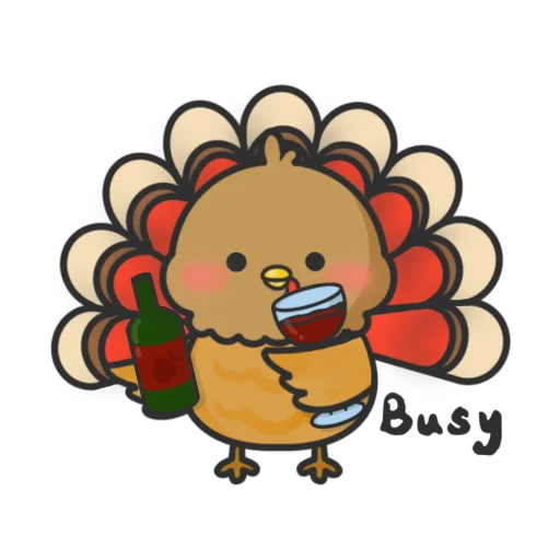 Sticker from the "Thanksgiving Turkey" sticker pack