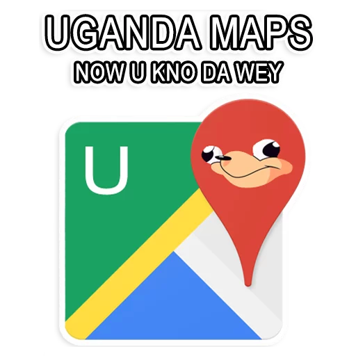 Sticker from the "Uganda Knuckles" sticker pack