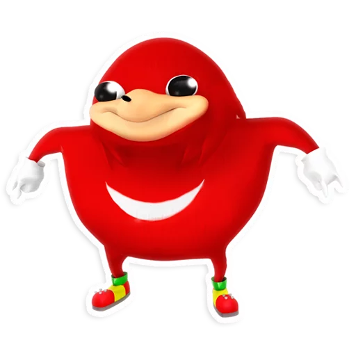 Sticker from the "Uganda Knuckles" sticker pack