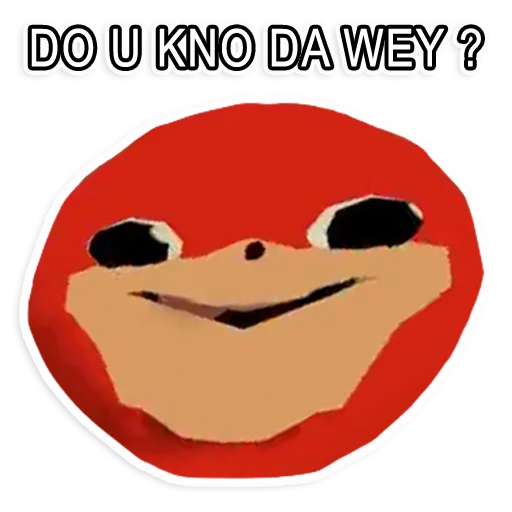 Sticker from the "Uganda Knuckles" sticker pack