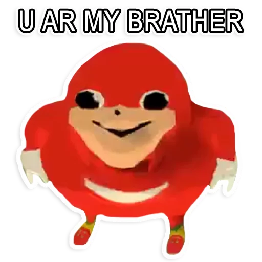 Sticker from the "Uganda Knuckles" sticker pack