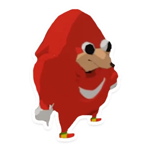 Sticker from the "Uganda Knuckles" sticker pack