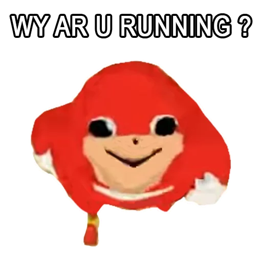 Sticker from the "Uganda Knuckles" sticker pack