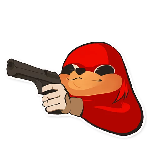 Sticker from the "Uganda Knuckles" sticker pack