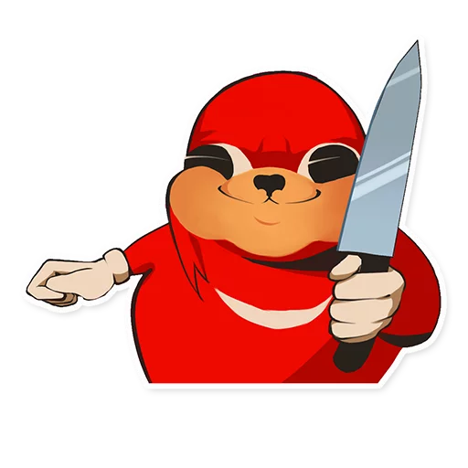 Стикер из набора "Uganda Knuckles"