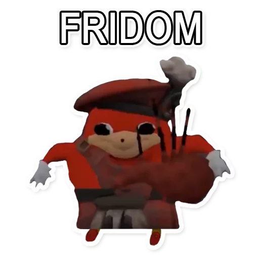 Sticker from the "Uganda Knuckles" sticker pack