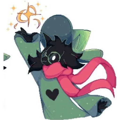 Стикер из набора "Ralsei 3"