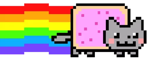 Стикер из набора "Nyan Cat"