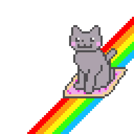 Стикер из набора "Nyan Cat"