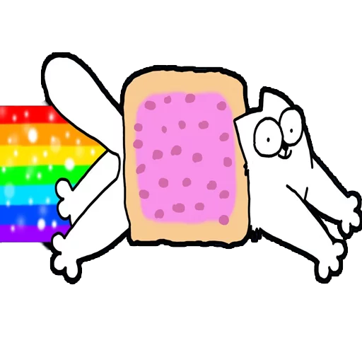 Стикер из набора "Nyan Cat"