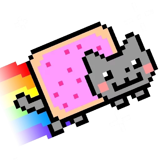 Стикер из набора "Nyan Cat"