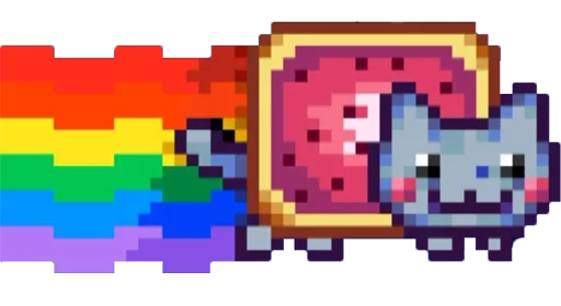 Стикер из набора "Nyan Cat"