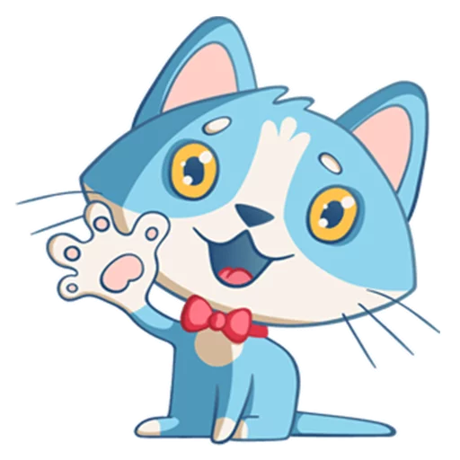 Sticker from the "Котенок Том" sticker pack