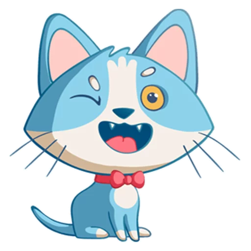 Sticker from the "Котенок Том" sticker pack