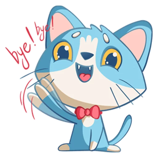 Sticker from the "Котенок Том" sticker pack