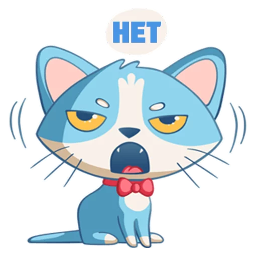 Sticker from the "Котенок Том" sticker pack