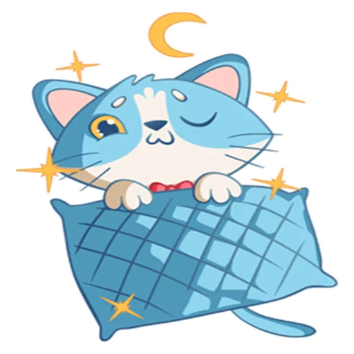 Sticker from the "Котенок Том" sticker pack