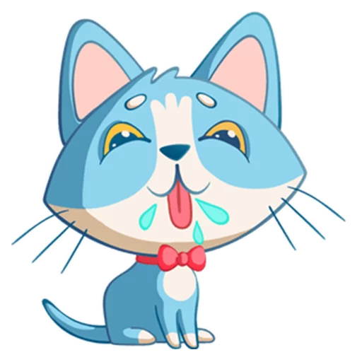 Sticker from the "Котенок Том" sticker pack