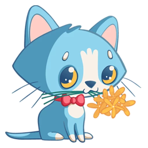 Sticker from the "Котенок Том" sticker pack