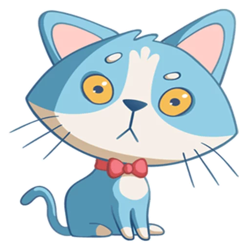 Sticker from the "Котенок Том" sticker pack