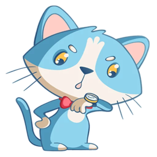 Sticker from the "Котенок Том" sticker pack