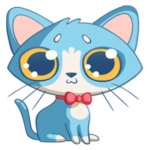 Sticker from the "Котенок Том" sticker pack