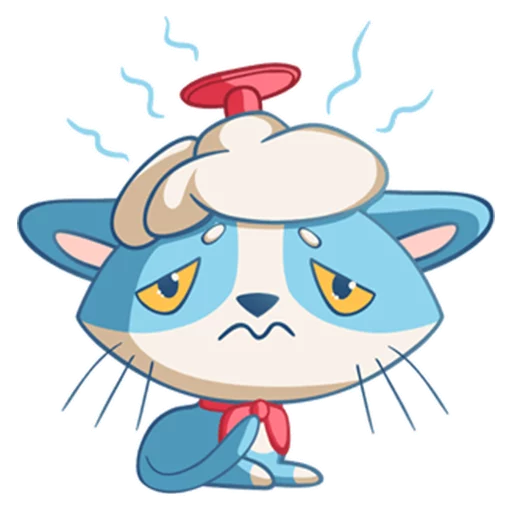 Sticker from the "Котенок Том" sticker pack