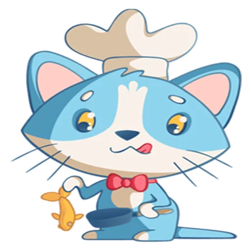 Sticker from the "Котенок Том" sticker pack