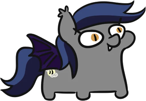 Sticker from the "Batpony Loves SSTO LANTR" sticker pack