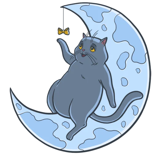 Sticker from the "Random funny cats" sticker pack