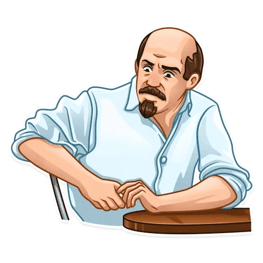 Sticker from the "Ленин" sticker pack